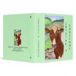 Binder, Recipe, Cookbook, Cow Art