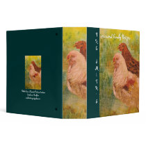 Binder - Recipes, Chicken, Rooster Art