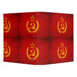 binder russia ussr red hammer sickle student