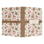 Binder School Subject flowers cute fun chic girly
