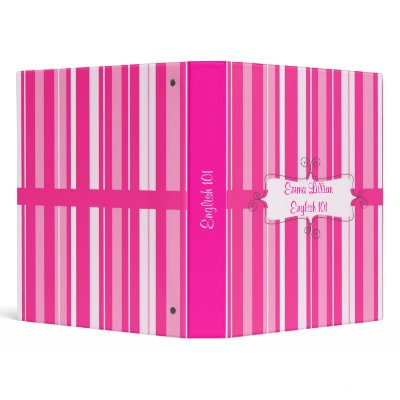 Binder school subject pink cute chic girly fun by HollyMusolf