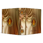 Binder Silk Amber Gold Jewel Photo Album