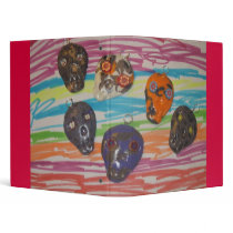 binder skulls dia de los muertos mex festival