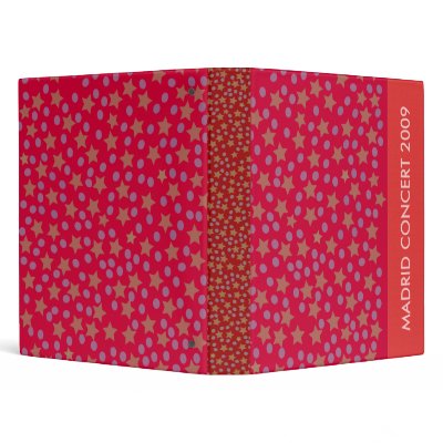 BINDER :: STARS and RED STRIPE by adellaandmella