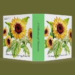 Binder, Sunflowers binders