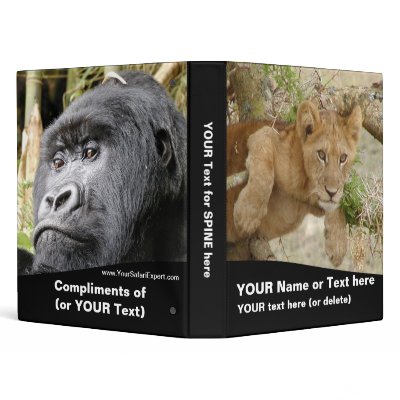 Binder Template (customize pictures and text) by YourSafariExpert