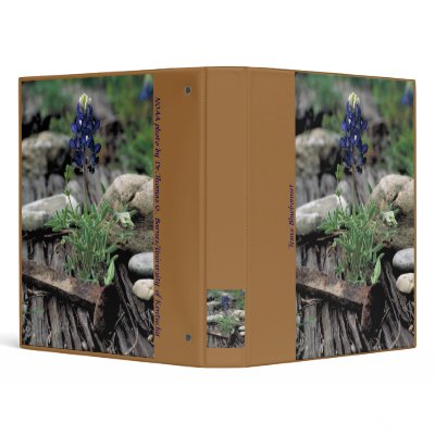 Binder / Texas Bluebonnet by moxieann
