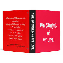 BINDER "THE STORIES of MY LIFE"
