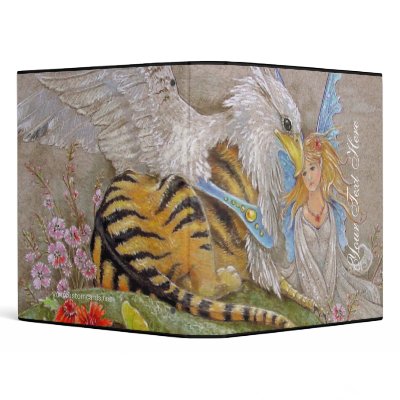 Binder - Tiger Gryphon & Fairy by pawtraitart
