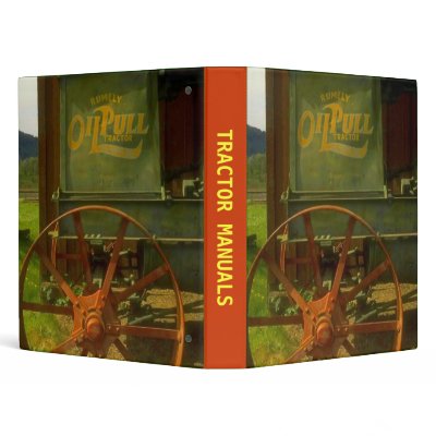 BINDER ~ TRACTOR OWNERS & REPAIR MANUAL STORAGE by layooper