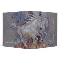 Binder - Unicorns Autumn Run by pawtraitart Binder - Unicorns Autumn Run