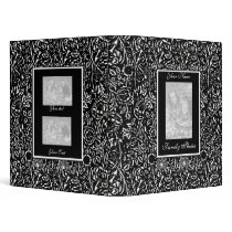 Binder Vintage Black White Floral Photo Album