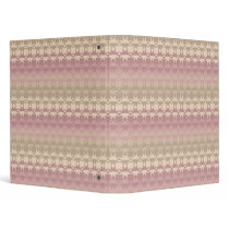 Binder w/ Tribal Design in Mauves/Tans/Creams