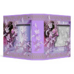 Binder Wedding Photo Album Mauve Floral Frame