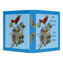Binder with Audobon Tanager Illustration