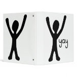 Binder with Cheery Stick Person and Yay!