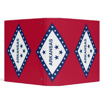 Binder with Flag of Arkansas, USA by AllFlags