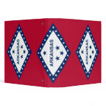 Binder with Flag of Arkansas, USA
