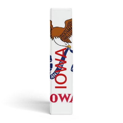 Binder with Flag of Iowa, USA by AllFlags