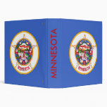 Binder with Flag of Minnesota, USA