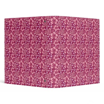Binder with Fuschia Flower Design by TheSmilingHeart