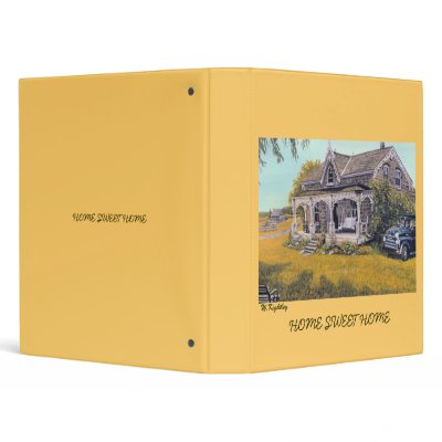 Binder with "HOME SWEET HOME" by KightleyArtworks