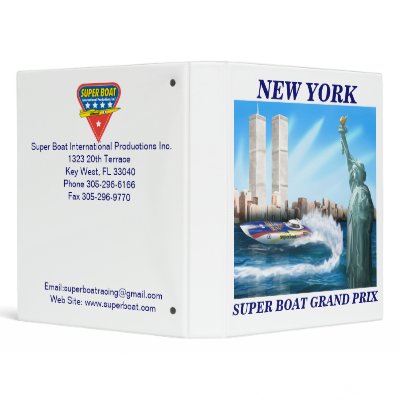 Binder With New York Race Logo by Superboat