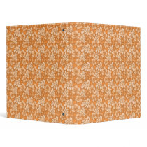 Binder with Orange Flower Design by TheSmilingHeart Binder with Orange Flower Design