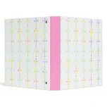 Binder with Pastel Crosses