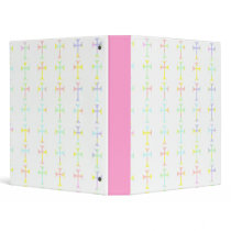 Binder with Pastel Crosses by tinamfisher Binder with Pastel Crosses