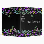 Binder with pretty graphic flower border