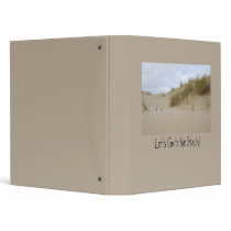 Binder with Sand Dunes Design