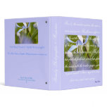 Binder with Soft Blue Flowers