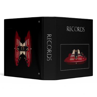 Binder with Twin Guitar (Records) by TrudyWilkerson