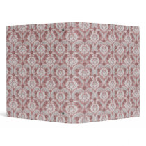 Binder with Victorian Design in Mauves/Creams