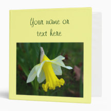 Binder - Yellow Daffodil Flower