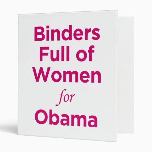 Binders Full of Women for Obama Binder