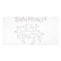 binge drinker icon photo card