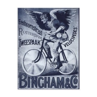 Bingham & Co. Velocipedes postcard