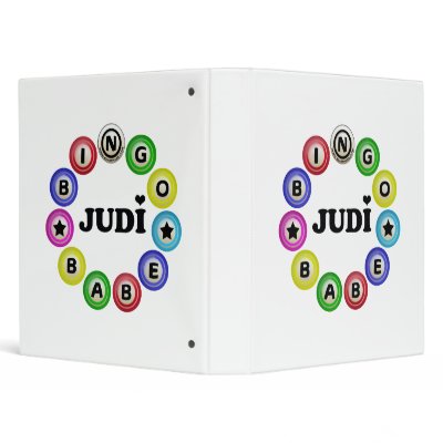 Bingo Babe Judi 3 Ring Binders by bear518