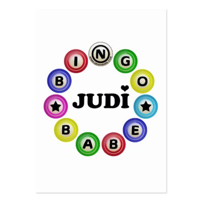 Bingo Babe Judi Business Cards by bear518