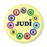Bingo Babe Judi Fridge Magnets
