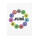 Bingo Babe Judi Postcard