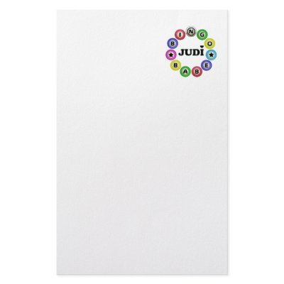 Bingo Babe Judi Stationery by bear518