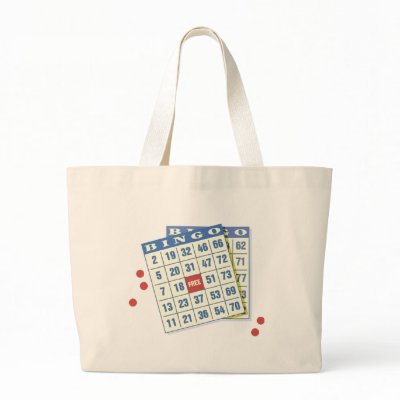 bingo tote bags by catwoman62