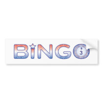 Bingo Bumper Sticker bumper stickers