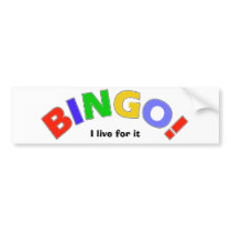 Bingo bumper stickers