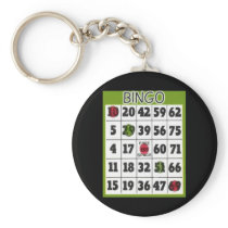 Bingo Card Key Chains