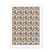 Bingo Card Markers Jungle Play Post Cards