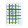Bingo Card Markers Turtle Reef Ocean Sea Turtle Postcards